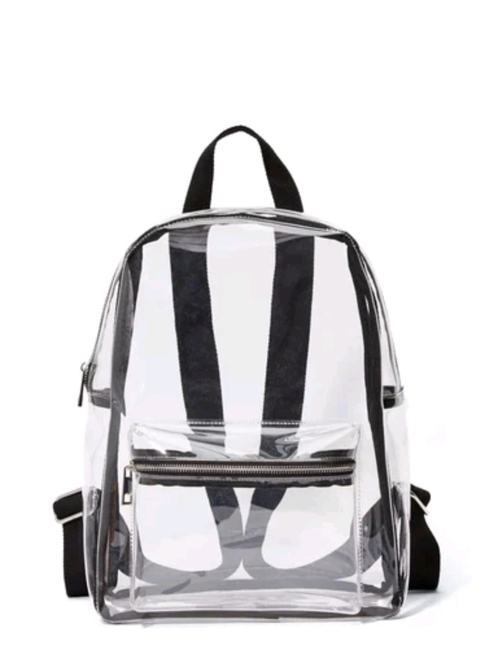 Clear Black-Trim Backpack - Transparent Men’s Bag